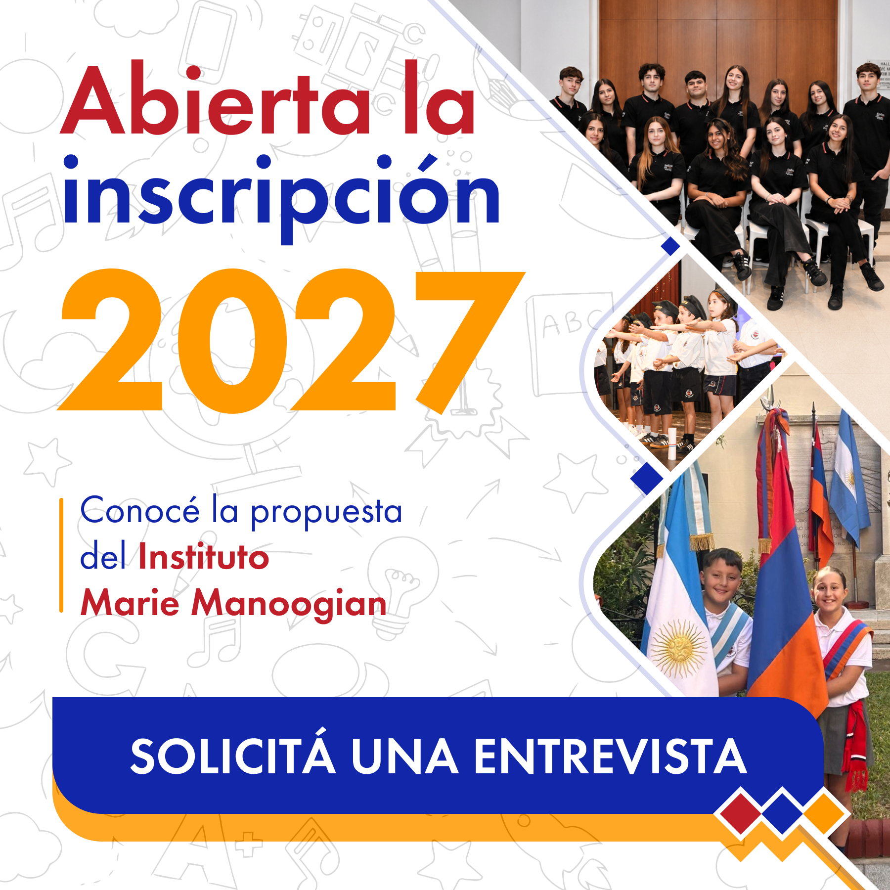 Abierta la inscripción 2027 - Solicitá una entrevista